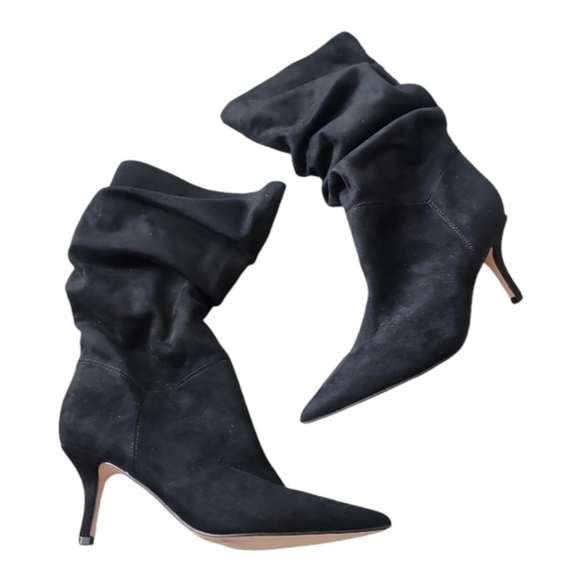 Nine West Black Mycki Mid-Calf Dress Boot (Women's) Sz 6M - Picture 1 of 8